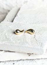 Drop Stud Earrings Gold