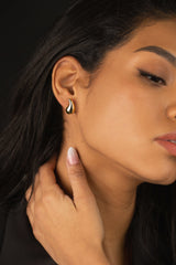 Drop Stud Earrings Gold