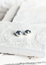 Large Cap Earrings Silver