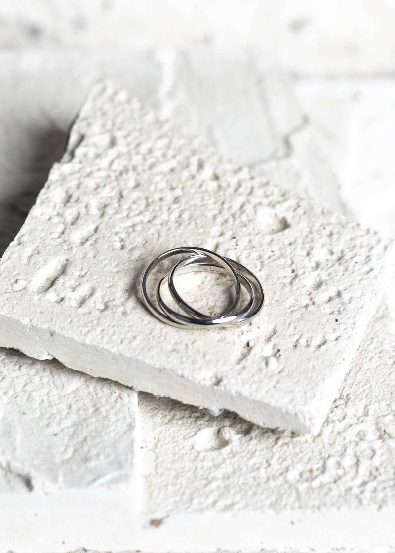 Triple Plain Ring Silver