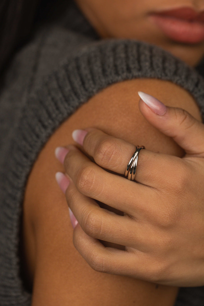 Triple Plain Ring Silver