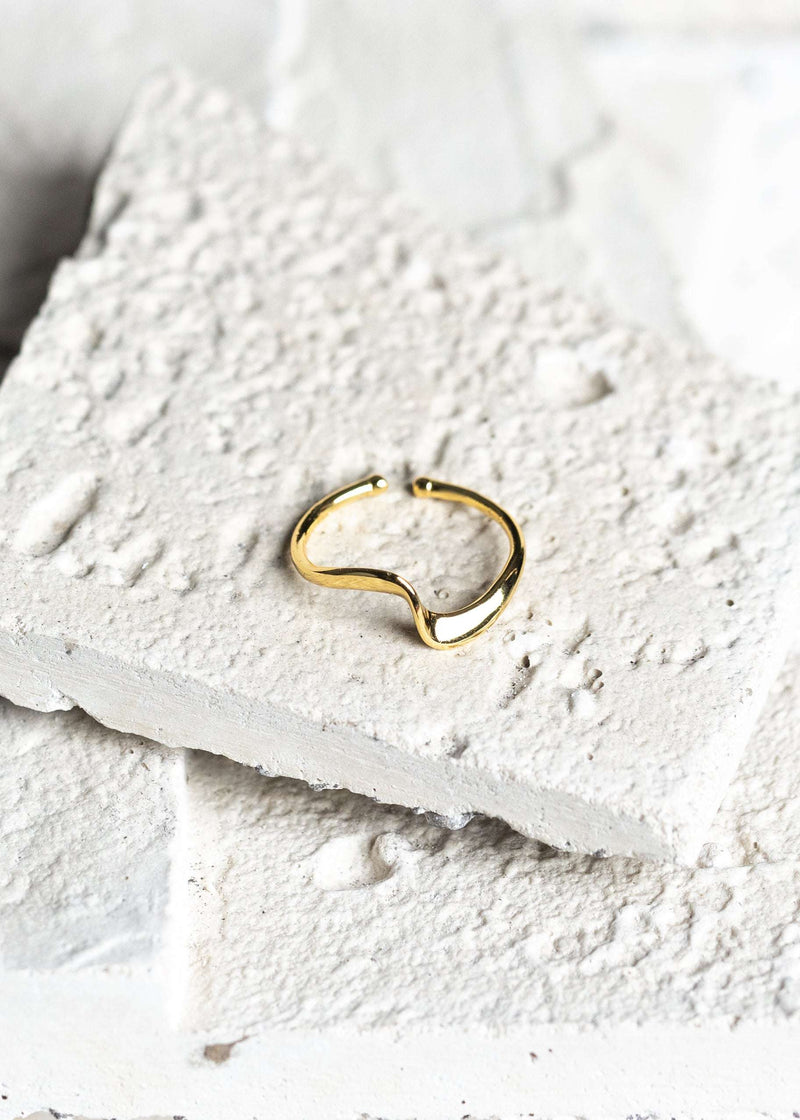 Wave Multisize Ring Gold